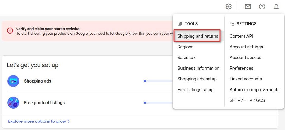 How to add shipping attributes to the Google Merchant feed?